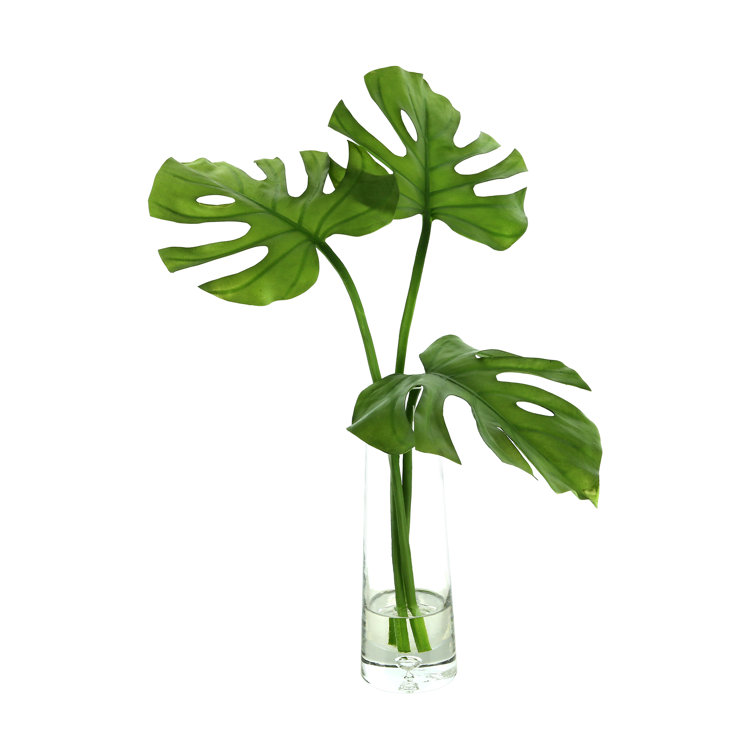 Creative Displays, Inc. Faux Philodendron Plant in Glass Vase & Reviews